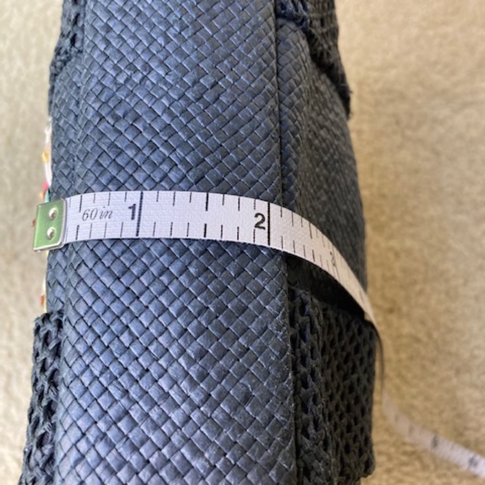 Lulu Guinness Black Paper Straw Bag - Picture 8 of 10